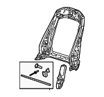 4K0881515B - Body: Seat Back Frame for Audi: A6 allroad, A6 Quattro, A7 Sportback, e-tron Quattro, e-tron S, e-tron S Sportback, e-tron Sportback, Q8 e-tron, Q8 e-tron Sportback, RS6 Avant, RS7 Sportback, S6, S7 Sportback, SQ8 e-tron, SQ8 e-tron Sportback Image