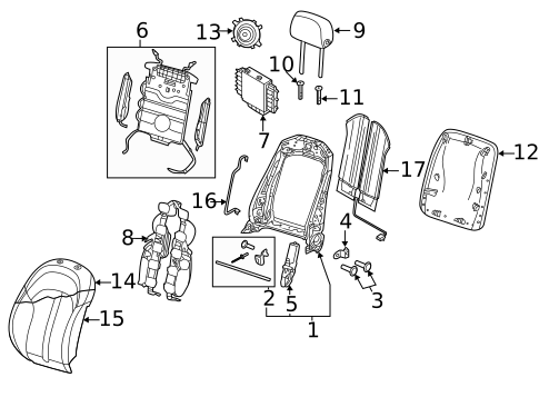 Front Seat Components for 2022 Audi RS6 Avant #3