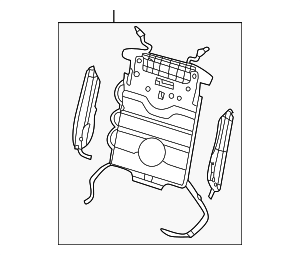 4K0881879A - Body: Seat Lumbar Support Cushion for Audi Image