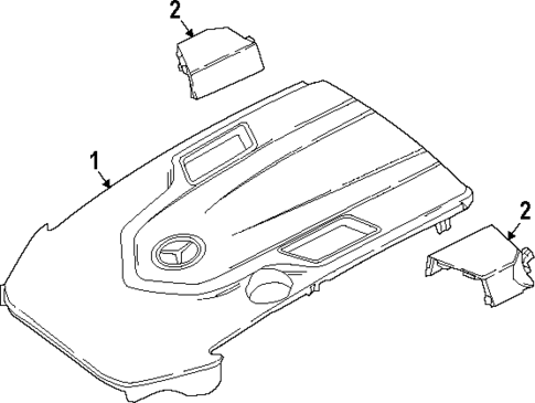 Engine Appearance Cover for 2021 Mercedes-Benz S580 #0