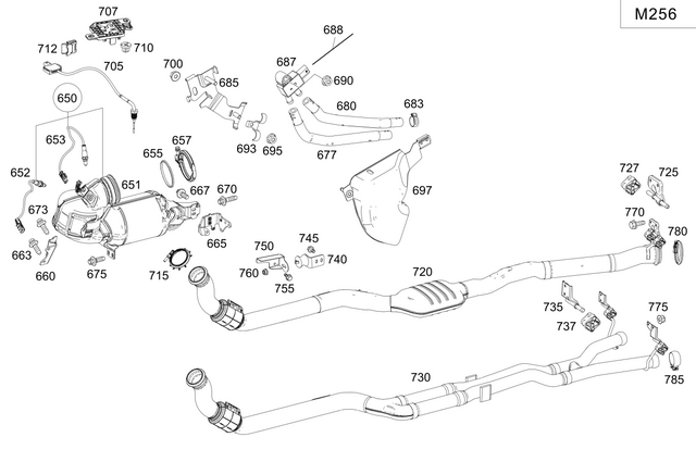 213540987365 - Exhaust System: Electrical Wiring Harness for Mercedes-Benz: CLS450, CLS53 AMG, E300, E350, E400, E43 AMG, E450, E53 AMG, E63 AMG S Image image