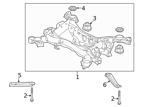 Suspension Mounting for 2018 Acura MDX #1