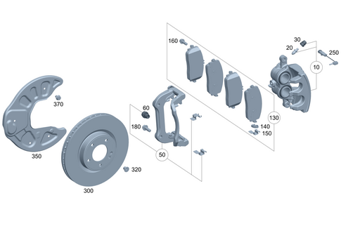 Front Wheel Brake for 2008 Mercedes-Benz G500 #0