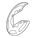 34206886730 - Brakes: Splash Shield for BMW: M235i xDrive Gran Coupe, X2 Image