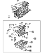 6510528AA - 1.4L Gas; Engine: Double Ended Stud, Mounting for Mopar Image