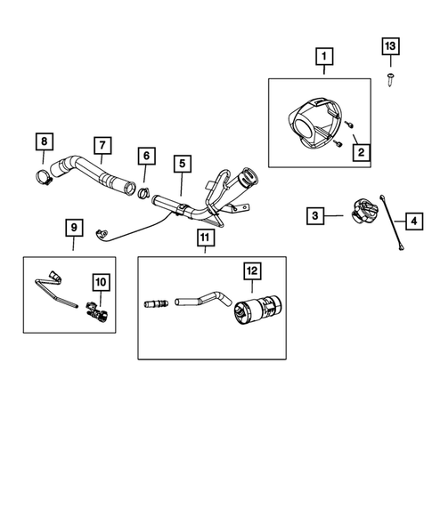Fuel Tank Filler Tube for 2023 Ram 1500 Classic #0