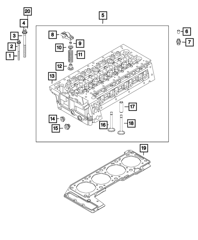 68188068AA - 3.0L Turbo Diesel; Engine: Bolt And Washer for MOPAR Image