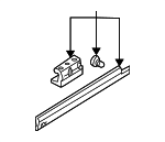 54128202282 - Body: Support for BMW: 525i, 528i, 530i, 540i, M5, X5 Image