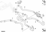 64216930549 - : Hose F Additional Water Pump/Water Valve for BMW Image