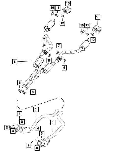 Exhaust System for 2023 Dodge Challenger #0