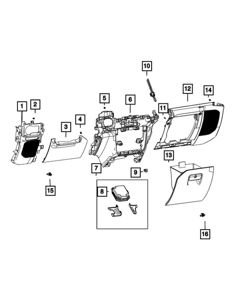 Instrument Panel for 2025 Jeep Gladiator #4