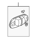 72140S0XA13ZP - : 2003-2004 Honda Odyssey - Handle Assembly R Front Door (Outer) *B518P* (Midnight Blue Pearl) for Honda: Odyssey Image