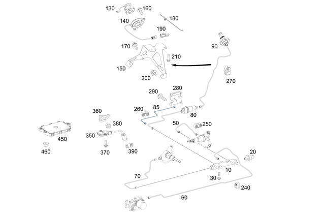 55456340 - Exhaust System: Holder for Mercedes-Benz: 300CD, AMG GT Black Series, GLC300, GLC43 AMG, GLC63 AMG Image image