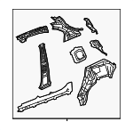 68530542AA - Body: Inner Panel Assembly for Mopar Image