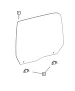 55112402AB - Glass: Rear Door Glass, Right for Mopar Image