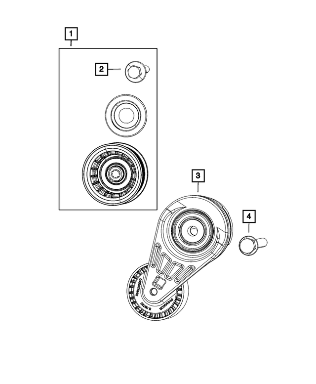 6104225AA - Cooling: Hex Flange Head Bolt for Chrysler: 200, Sebring | Dodge: Avenger, Journey, Sprinter 2500, Sprinter 3500 | Jeep: Cherokee, Compass, Grand Cherokee, Wrangler Image