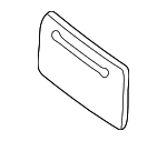 F2UZ17A385A - Body: License Bracket for Ford: E-150 Econoline, E-150 Econoline Club Wagon, E-250 Econoline, E-350 Econoline, E-350 Econoline Club Wagon, E-350 Super Duty, E-450 Econoline Super Duty, Econoline Super Duty Image