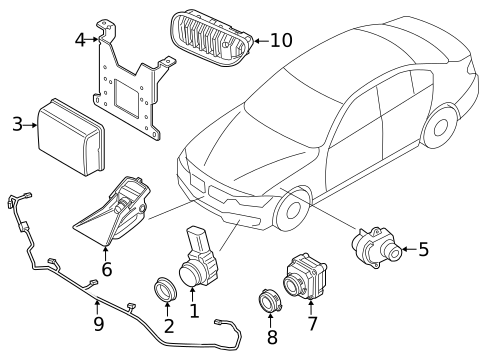 Grille & Components for 2017 BMW 640i xDrive Gran Coupe #1