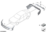 51128099905 - Retrofitting / Conversion / Accessories: Bumper Trim Panel, Rear for BMW Image