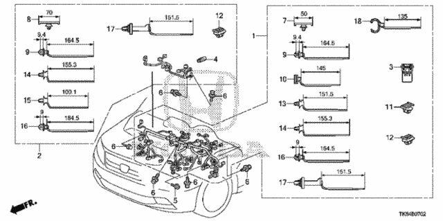 Wire Harness (3) for 2015 Honda Odyssey #0