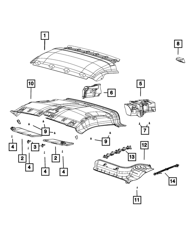 68113085AA - Interior Trim: Hex Head Screw for Mopar Image image