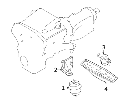 Engine & Trans Mounting for 2019 INFINITI Q70 #1