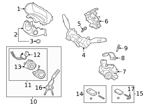 Shroud, Switches & Levers for 2020 Kia Forte #3