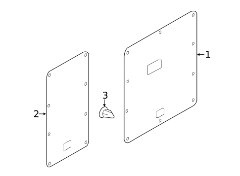 Interior Trim - Back Door for 2018 Chevrolet City Express #0