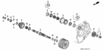 91023PG4013 - Transmission - Automatic: BEARING, THRUST NEEDLE (36X56X2.5) (NTN) for Honda Image