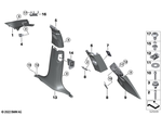 51435B60495 - Vehicle Trim: Cover Column C Left for BMW Image