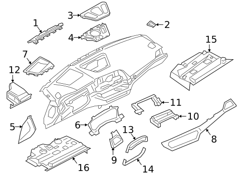 Instrument Panel Components for 2024 BMW 330i xDrive #0