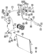 68298112AA - Air Conditioners and Heaters: A/c Line Valve Core for Mopar Image