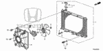 90050R40A01 - Electrical/Exhaust/Heater/Fuel: SCREW-WASHER (5X12) for Honda Image