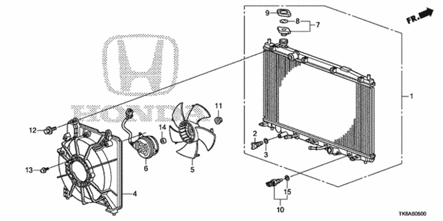 Radiator (Toyo) for 2013 Honda Fit #0