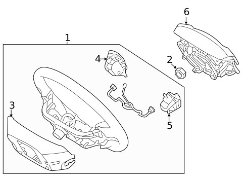 Steering Wheel & Trim for 2014 Kia Sedona #0