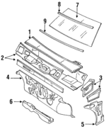 7275201M01 - : Reveal Molding for Nissan: Pulsar NX Image