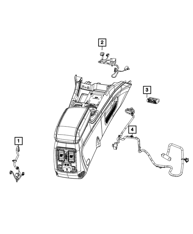 68467436AA - Electrical: Console Wiring for Mopar Image image