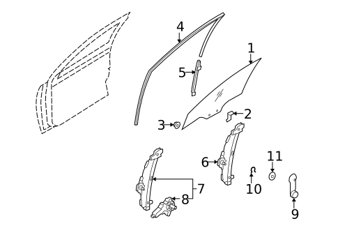 Front Door for 2007 Kia Rio5 #0