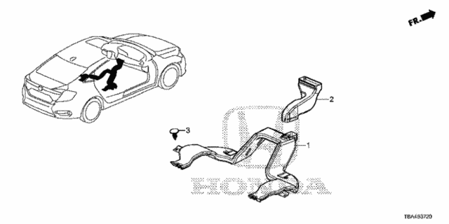 Duct for 2016 Honda Civic #0