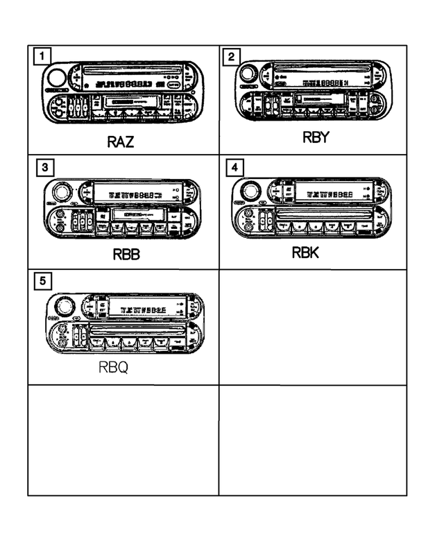 « 56038589AN –  : Am/fm Avec Cd Et Correcteur De Fréquences Radio pour Mopar Image »