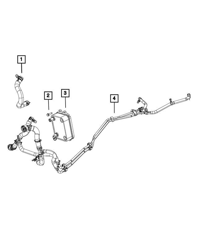 68413378AA - Cooling: Coolant Hose for Mopar Image