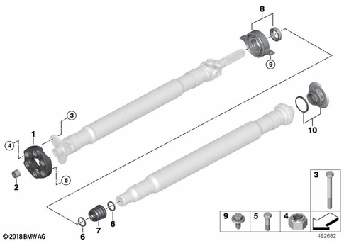 Prop Shaft, Single Components for 2025 BMW Z4 30i #0