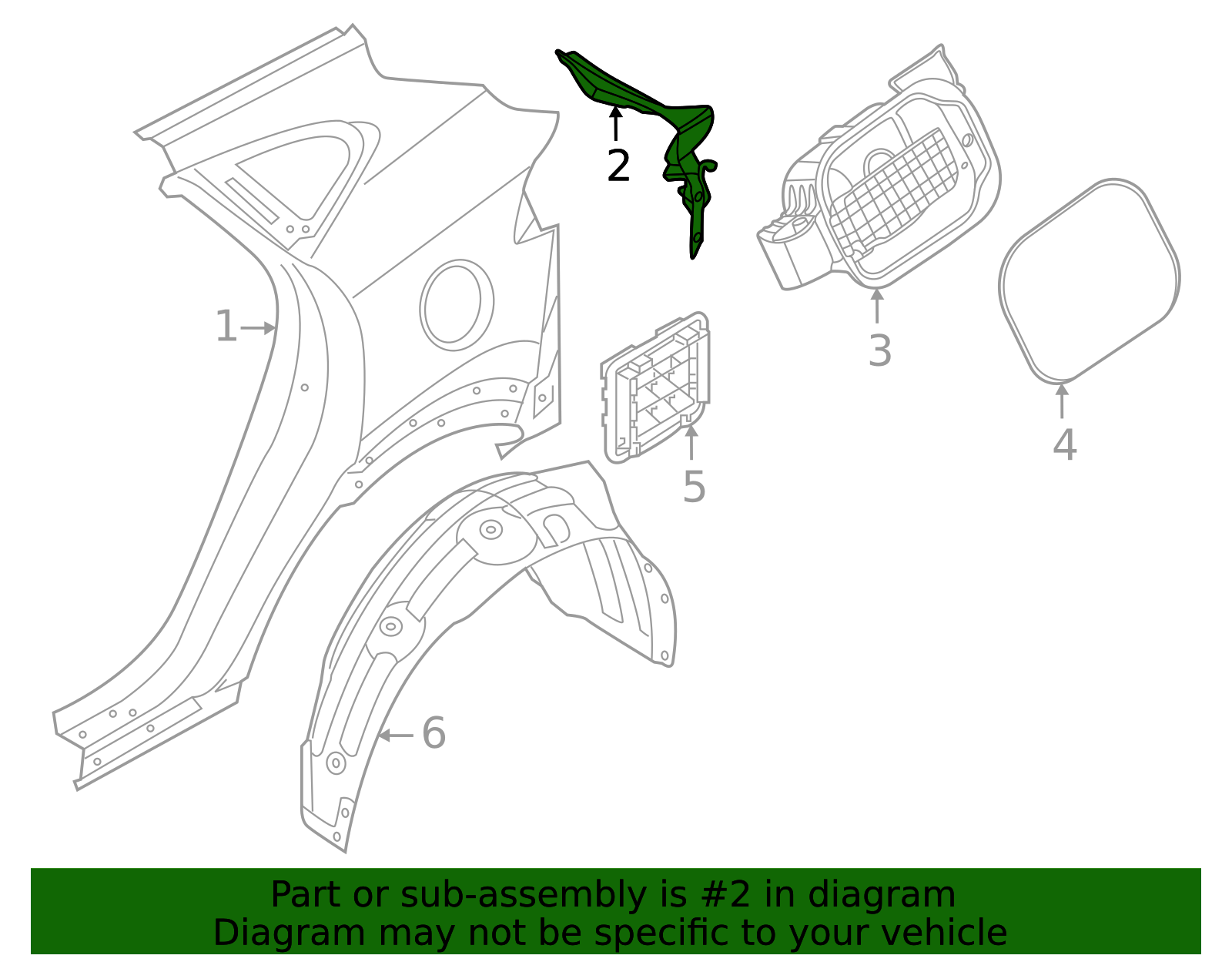 2022-2025 Hyundai Tucson Tail Lamp Panel 71580-CW020 | World OEM Parts ...