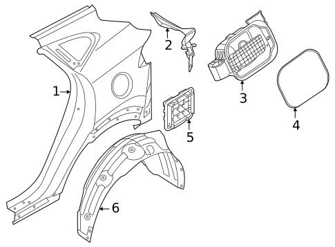 Quarter Panel & Components for 2024 Hyundai Tucson #0