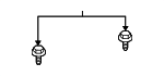 9010906374 - Electrical: Headlamp Assembly Upper Bolt for Lexus: ES350, GS300, GS350, GS430, IS F, IS200t, IS250, IS300, IS350, NX350h, NX450h+, RX350L, RX450hL Image