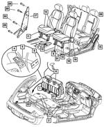 Rear Seat Striker Opening Cover