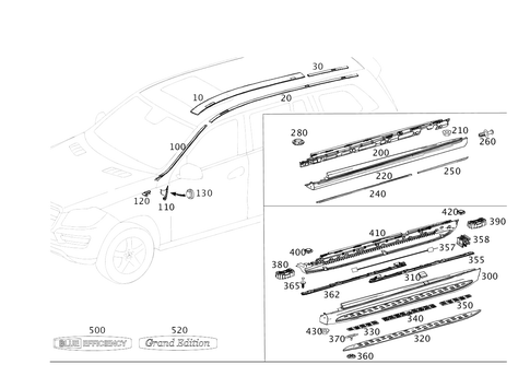 Exterior Detachable Parts for 2016 Mercedes-Benz GL350 #0