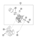 68119551AA - 1.4L Turbo; Engine: O Ring for Fiat: 124 Spider, 500, 500L, 500X | Jeep: Renegade Image
