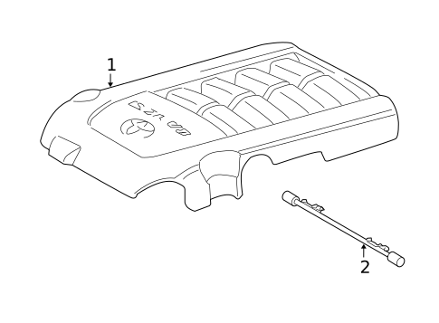 Engine Appearance Cover for 2018 Toyota Tundra #0