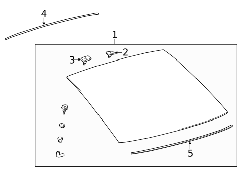 Glass - Lift Gate for 2014 Scion tC #0